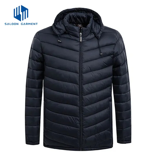 Custom Logo Mens Waterproof Windproof Winter Quilted Thick Filling Puffer Jacket