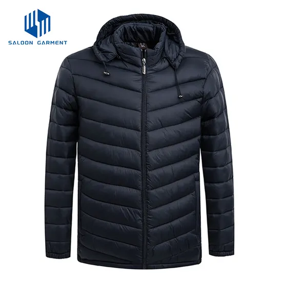 Custom Logo Mens Waterproof Windproof Winter Quilted Thick Filling Puffer Jacket