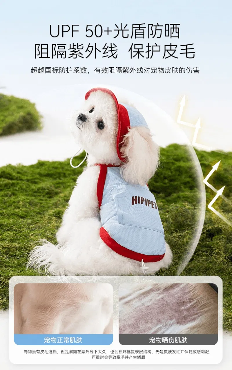 Summer Cooling Adjustable Traction Ice Pack Cool Clothes Cat Outdoor Sunscreen