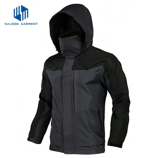 Men's Windbreaker Lightweight Hiking Windproof Waterproof Breathable Hooded Fishing Jacket