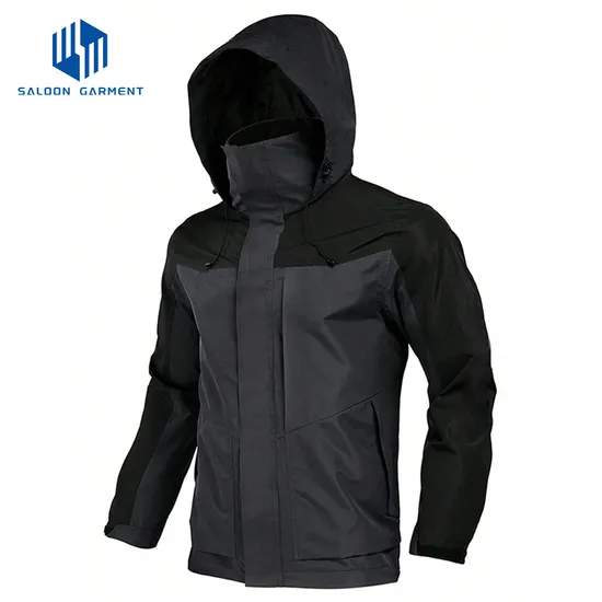 Men's Windbreaker Lightweight Hiking Windproof Waterproof Breathable Hooded Fishing Jacket