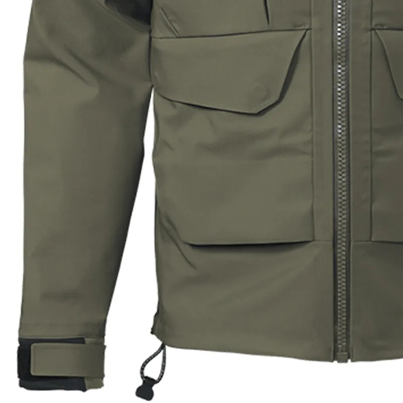 Customized Men's Warm Breathable Waterproof Fishing Wading 3 Layer Fabric Jacket