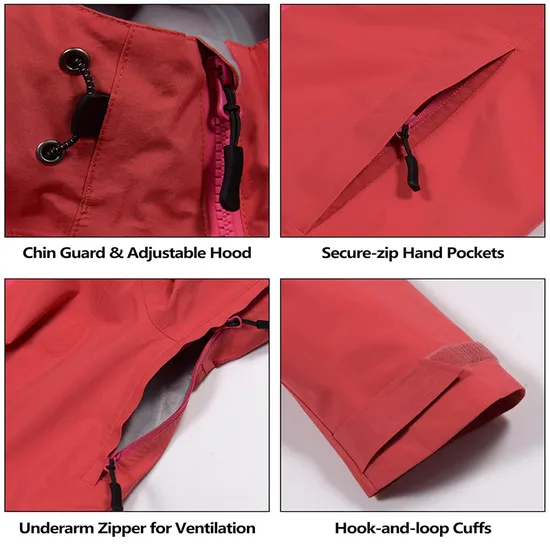 2.5 Layer Fabric Custom Logo Outdoor Breathable Softshell Waterproof Windbreaker Jackets