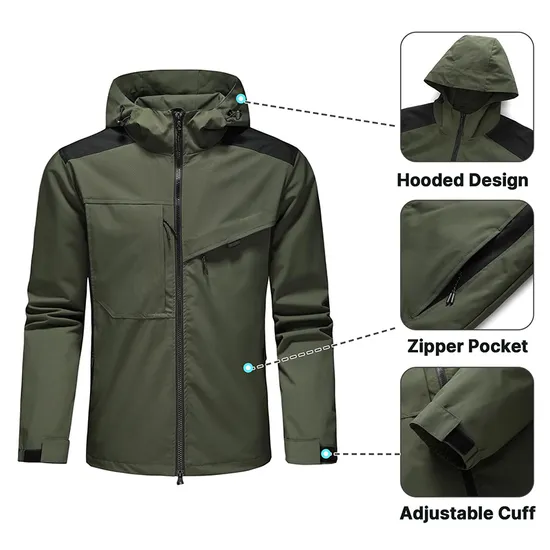 High Quality Waterproof Lightweight Raincoat Rain Ponchos Coat Jacket