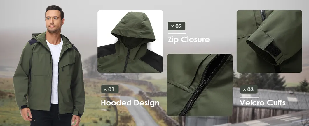 Waterproof Breathable Raincoat Rain Poncho Jacket for Cycling