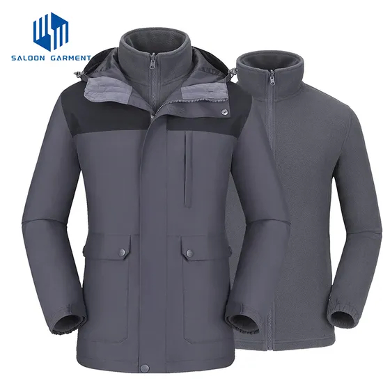 Men's Winter Coats Snow Water Resistant Windproof Fleece Parka 3-in-1 Ski Jacket