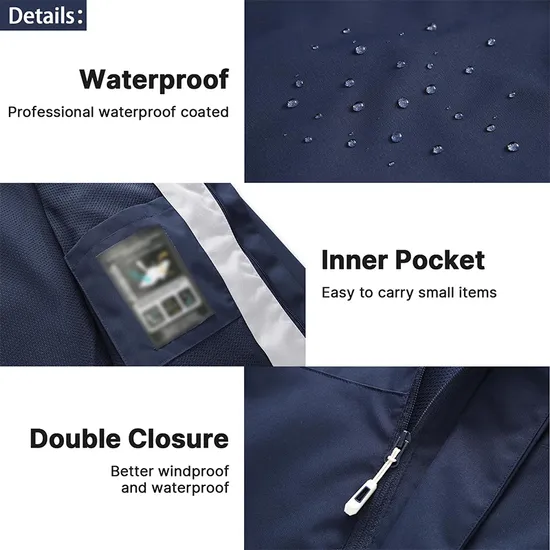 Outdoor Waterproof Windbreaker Rainwear Raincoat Rain Poncho Jacket