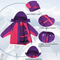 Girl's Outwear Waterproof Snowboard Winter Hooded Coat Windproof Ski Jacket