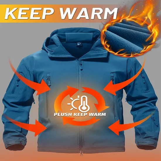 Mens Winter Ski Snowboard Waterproof Hunting Coats Tactical Softshell Jackets for Hiking