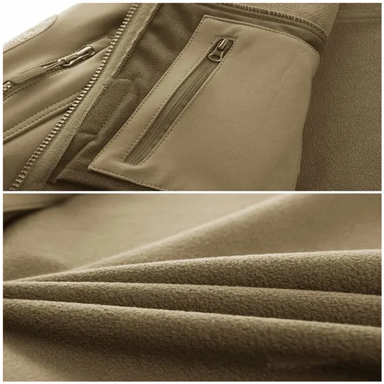 Wholesale Outdoor Waterproof Fleece Lined Lightweight Casual Coat Softshell Jacket for Men