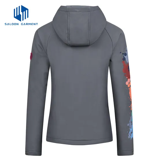 Custom Womens Sports Wholesale Windproof Waterproof Outdoor Softshell Jacket