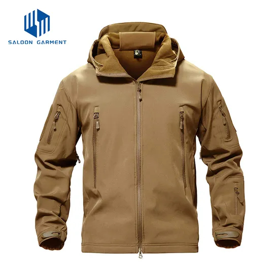 Fleece Lined Warm Water Resistant Tactical Softshell Jackets