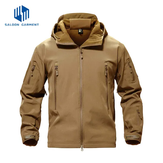 Fleece Lined Warm Water Resistant Tactical Softshell Jackets