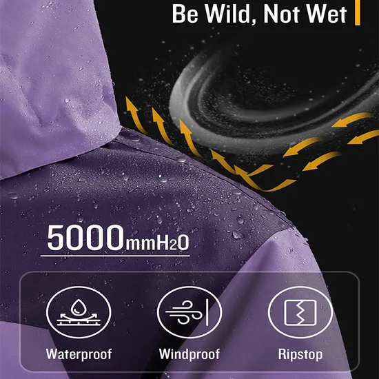 Wholesale Custom Women's Waterproof Windbreaker Jacket