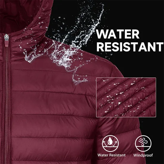 Men's Lightweight Water-Resistant Custom Print Down Puffer Down Jacket