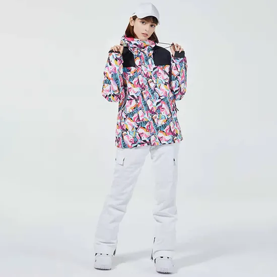 High Level Custom Winter Hoody Waterproof Snow Snowboard Women Warm Ski Jacket