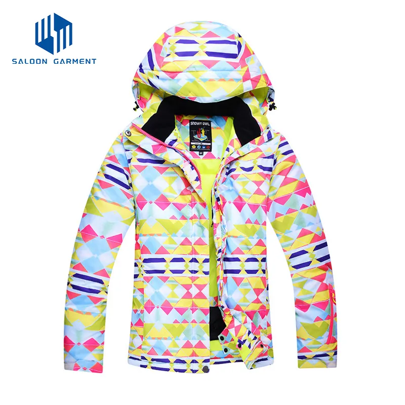 OEM Design Fashion Active Women's Waterproof Winter Sportswear Ski Jacket