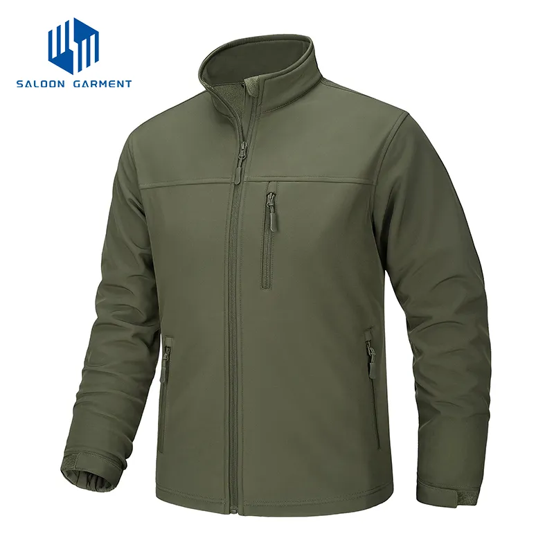 Men Winter Outdoor Sports Wear Windbreaker Fleece Coat Tactical Gear Softshell Jackets