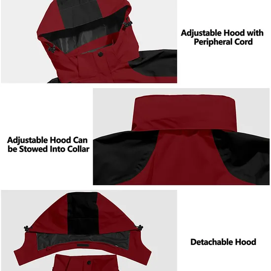 Outdoor Camping Trekking Climbing Waterproof Hiking Breathable Hooded Windproof Windbreaker Jacket