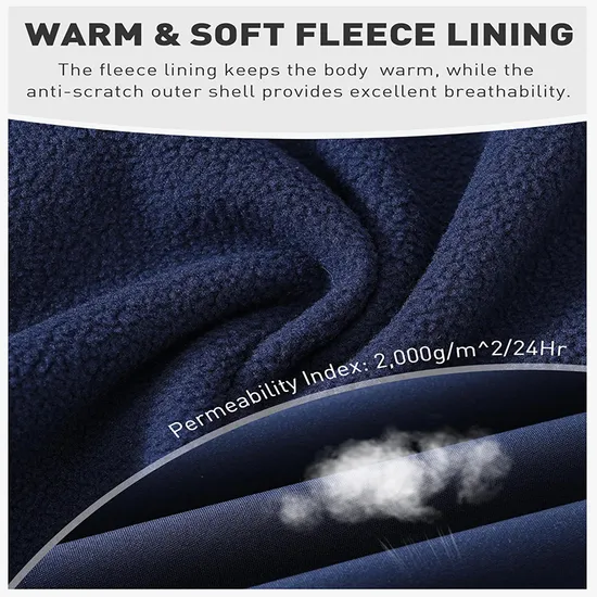 Womens Winter Ski Outdoor Soft Shell Hooded Fleece Waterproof Softshell Jacket