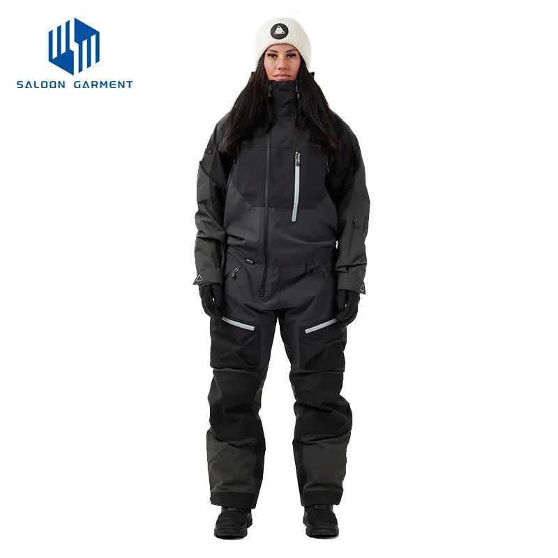 Women's Men's One Piece Ski Suits Jumpsuit Winter Snowsuits for Skiing