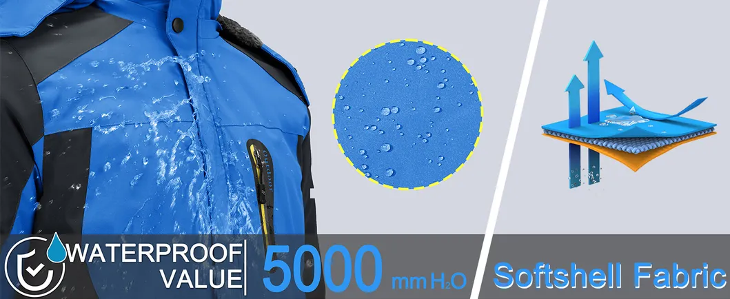 Men's Winter Waterproof Winter Windproof Ski Snow Jacket