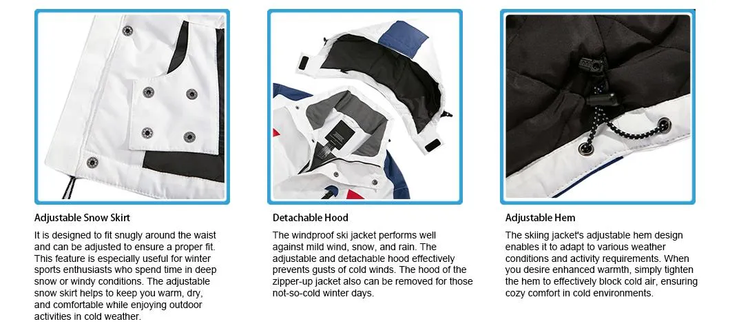 Men's Waterproof Puffer Liner Insulated Winter Coat Ski Snow Jacket