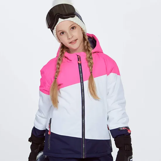 Girl's Custom Logo Winter Outdoor Waterproof Breathable Snowboarding Ski Jacket