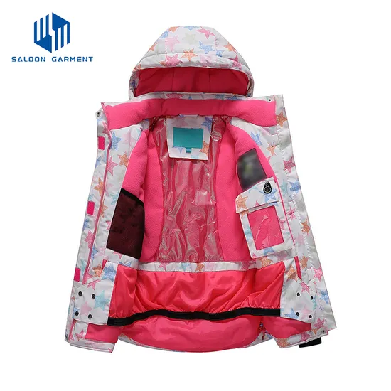 Girl's Winter Sportswear Waterproof Windproof Snow Ski Jacket