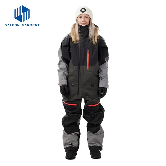Customized Unisex Outdoor Windproof Waterproof Warm Hooded Snow Ski Snowboard Suit