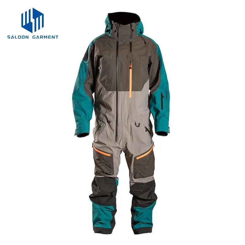 Men's Waterproof Outdoor Sports Jumpsuits One Piece Snowsuits Winter Ski Jumpsuits for Skiing