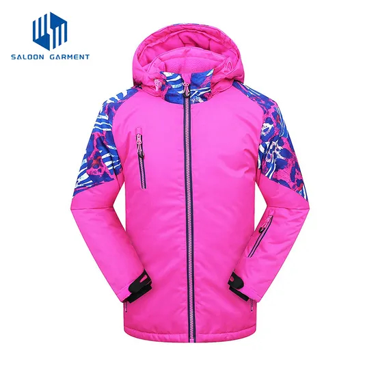 Girls Waterproof Hooded Snowboard Coat Windproof Winter Snow Outwear Ski Jacket