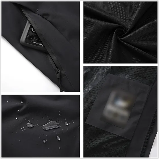 Women's Waterproof Raincoat Lightweight Windproof Windbreaker Packable Rain Jacket