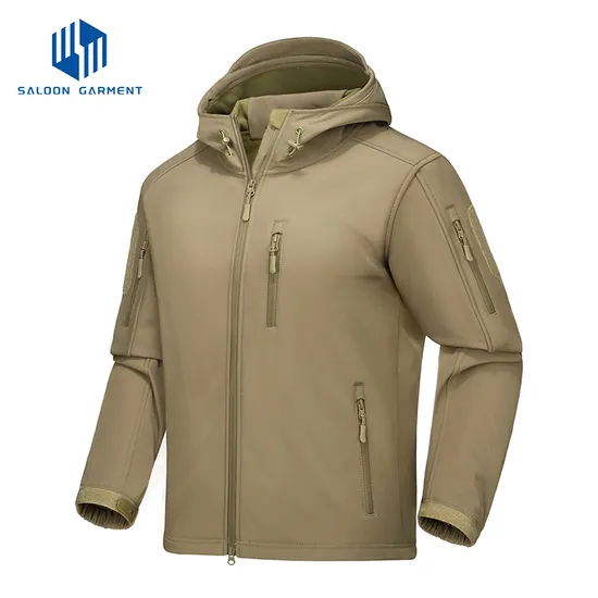 Men's Waterproof Fleece Lined Outdoor Hiking Fishing Coat Windproof Windbreaker Softshell Jacket