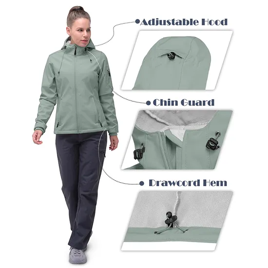Women's Outdoor Winter Coat Sport Uniform Waterproof Softshell Tactical Jacket