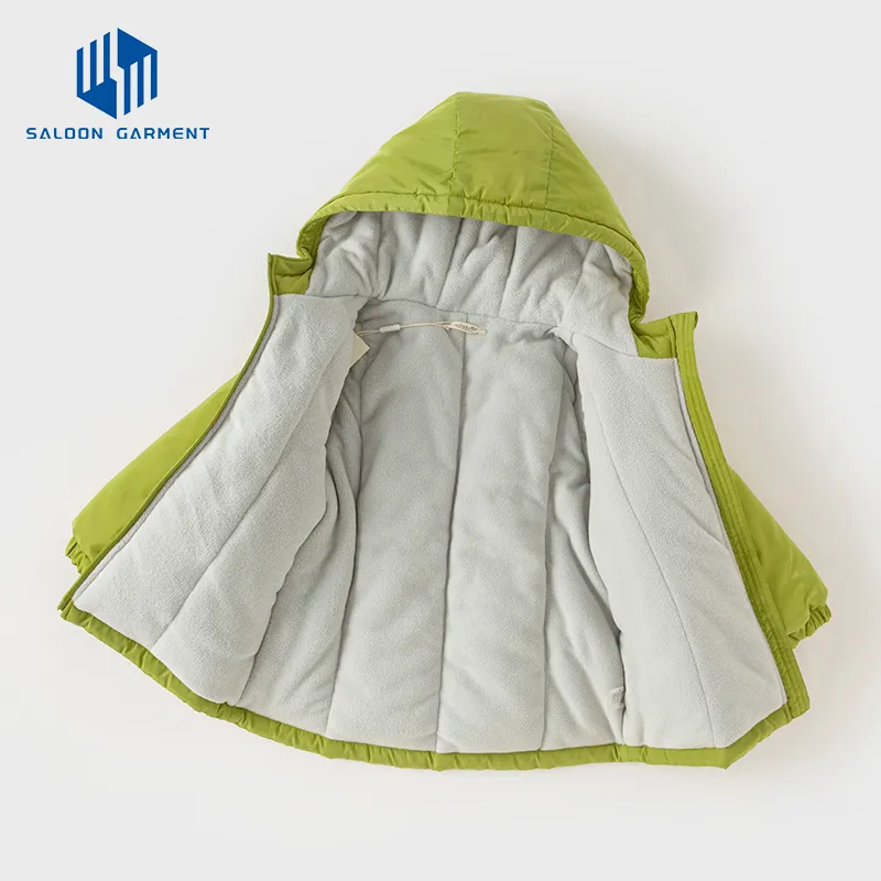 Wholesale Customized Children's Fleece Coat Fashion Warm Kids Padded Jackets