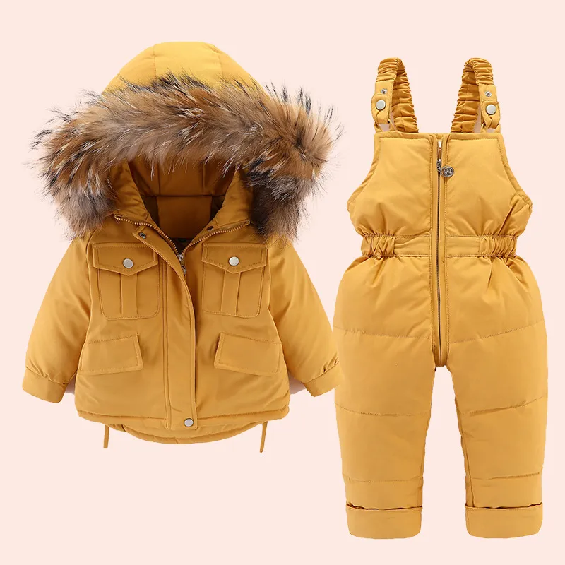 Boys and Girls Winter Warm Windbreaker Jacket Kids' Clothing Sets