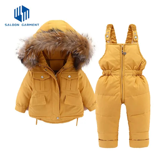 Boys and Girls Winter Warm Windbreaker Jacket Kids' Clothing Sets
