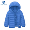 Wholesale Customized Winter Children Kids Boy Solid Color Thick Hooded Padded Coat Warm Quilted Jacket
