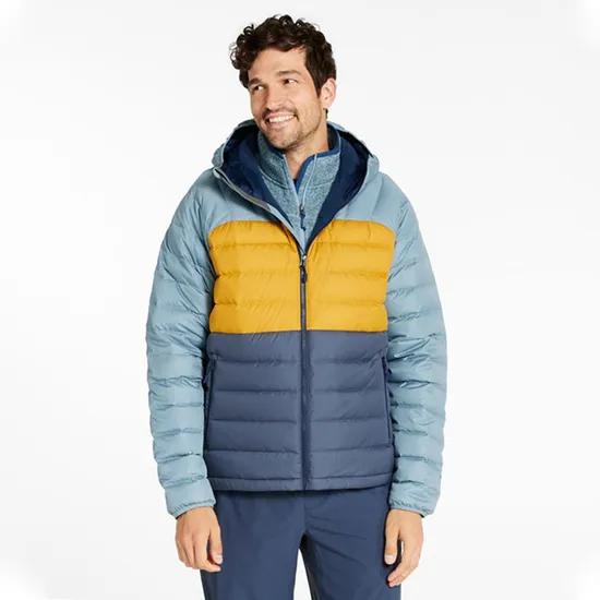 Wholesale Custom Logo Polyester Made Men Puffer Jacket Waterproof Outdoor Use Men Puffer Jacket