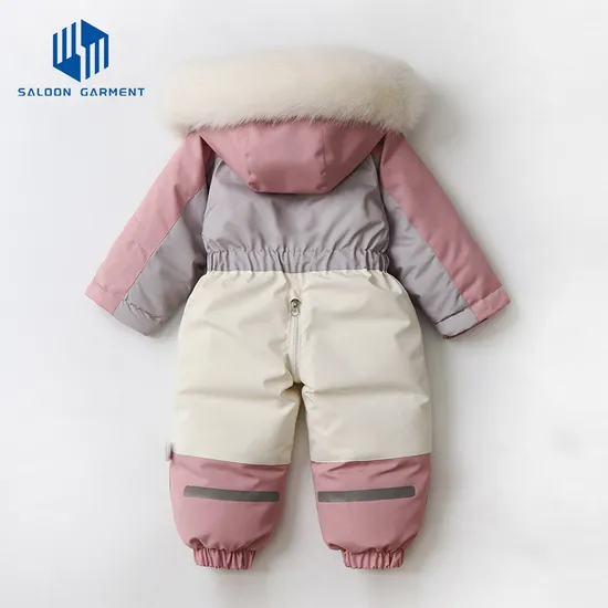 New Style Kids Winter Ski Snowsuit Children One Piece Suit Overall for Winter Outdoor Wear
