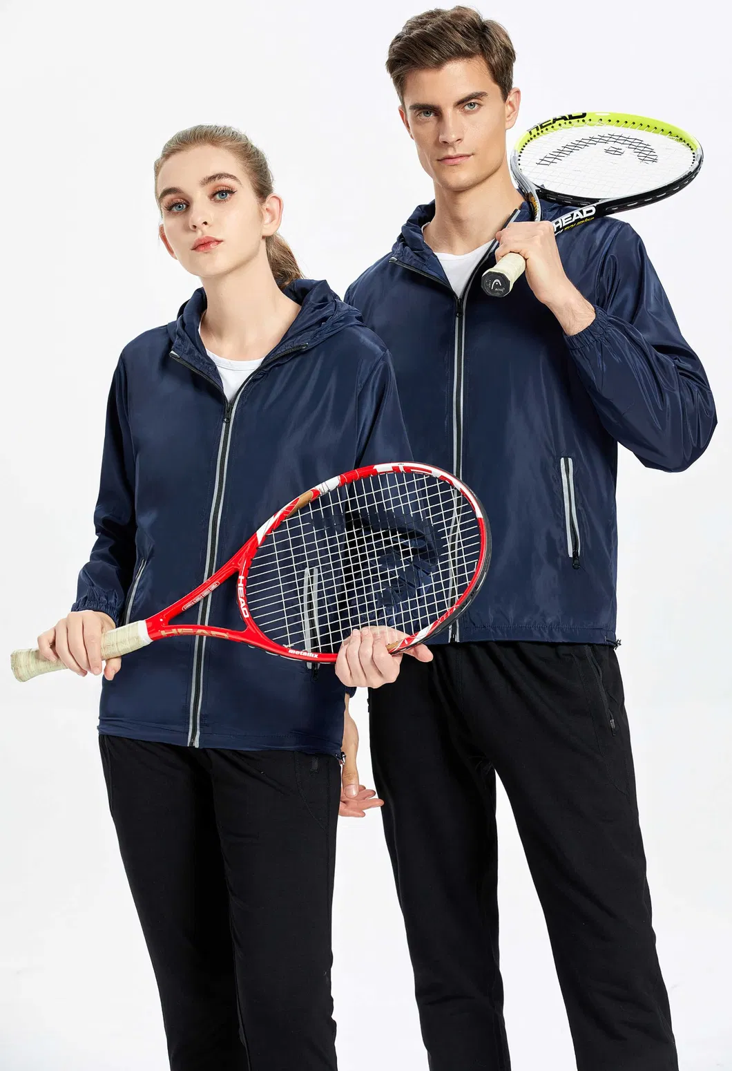 Custom Logo Polyester Sports Coat Lightweight Windbreaker Jackets