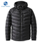Custom Nylon Hooded Winter Coat Men Casual Lightweight Breathable Warm Quilted Jacket