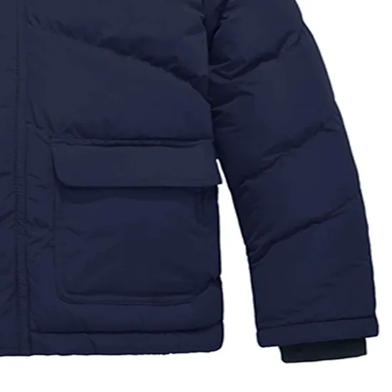 OEM Customized Kids Boys Winter Padding Jacket Hooded Warm Outerwear