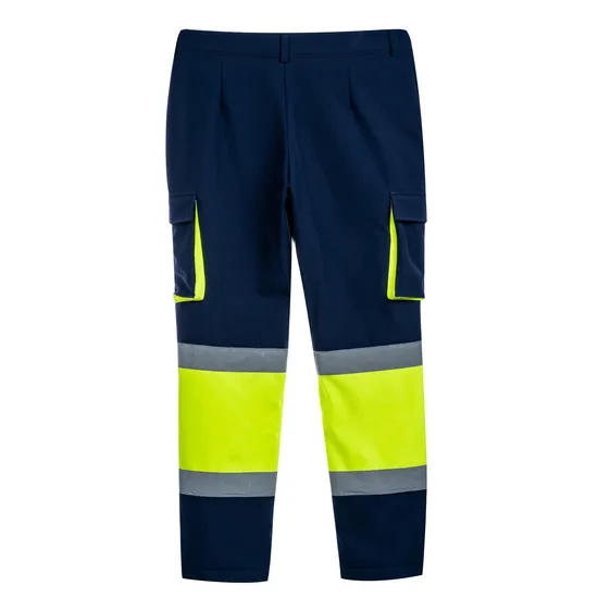 Hivis Softshell Trousers for Work Wear with Reflective Tape Pants Waterproof Trousers