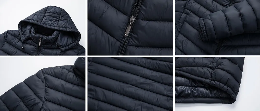 Custom Logo Mens Waterproof Windproof Winter Quilted Thick Filling Puffer Jacket
