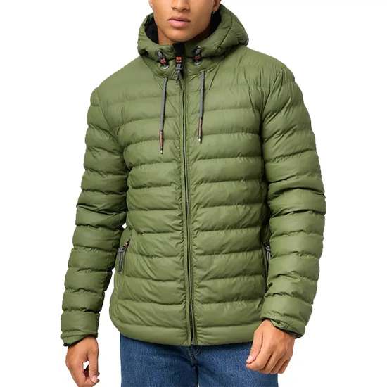 New Design Men's Customized Digital Printing Breathable Winter Insulated Quilted Jacket