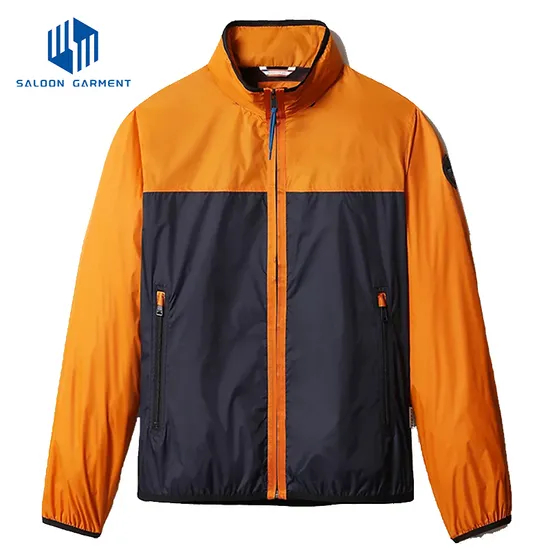 Fashion Outwear Men's Jackets Coats Polyester Quick Dry Woven Stand Collar Summer Casual Varsity Jacket