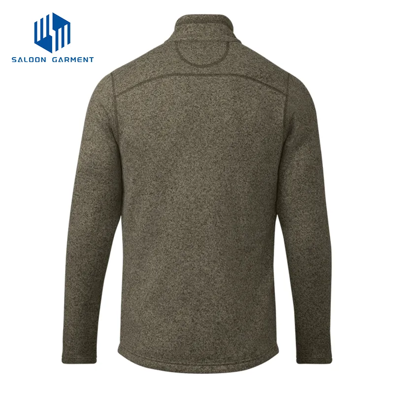 Factory Custom Men's Casual Outdoor Coat Windproof Water Resistant Soft Shell Fleece Jacket for Spring and Autumn