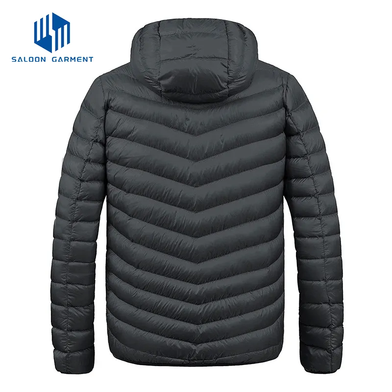 Wholesale Custom Logo Mens Winter Waterproof Quilted Padded Jacket